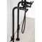 Aqua Vintage CCK8400DKL Freestanding Tub Faucet with Supply Line, Stop Valve, Matte Black CCK8400DKL - alternate 4